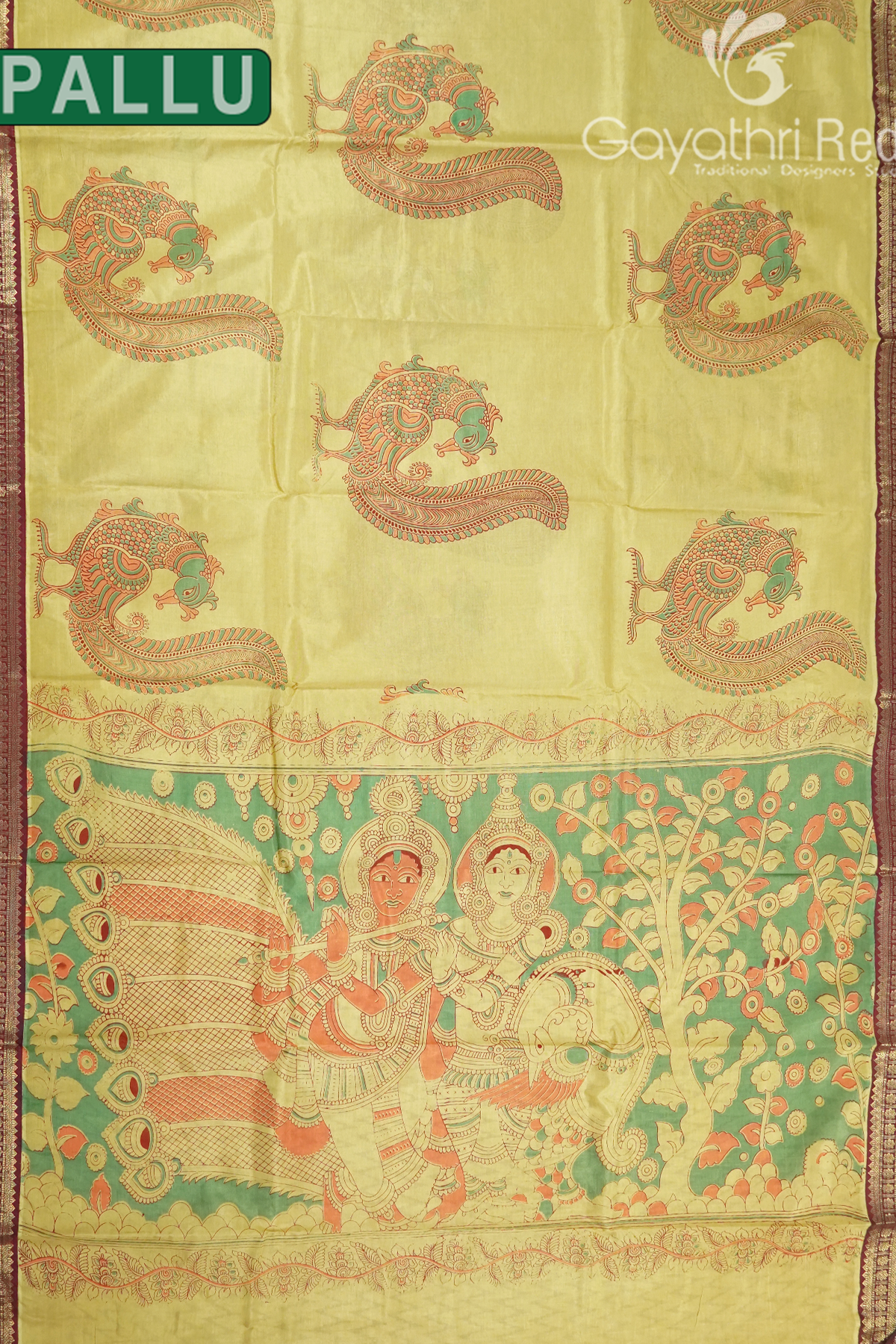 MANGALAGIRI PRINTED SAREE-MP136