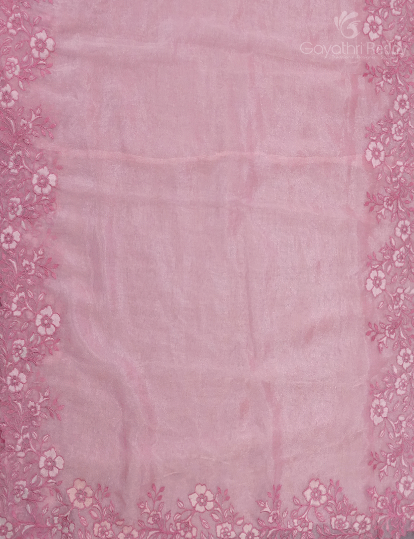 GLASS ORGANZA HAND WORK SAREE-FO701