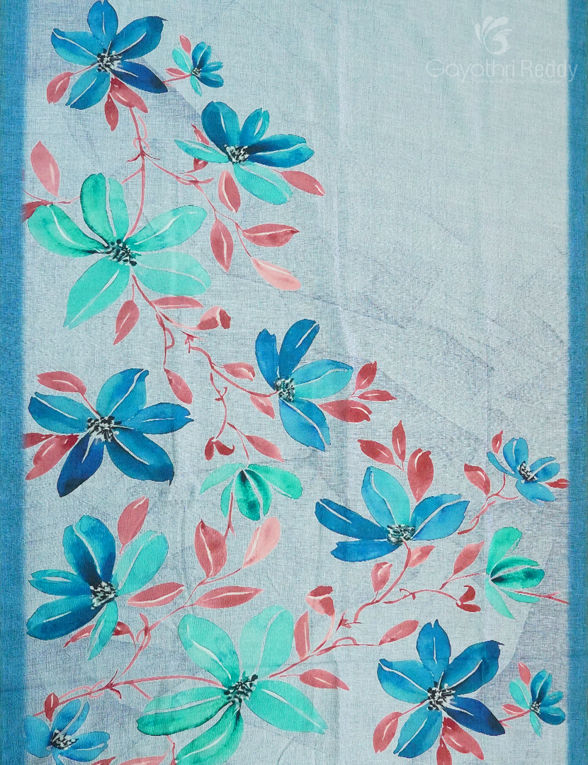 WRINKLE ORGANZA SAREE-OP572