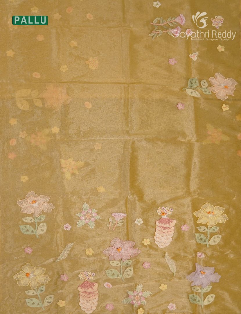 Organza Fancy Saree-FO1076
