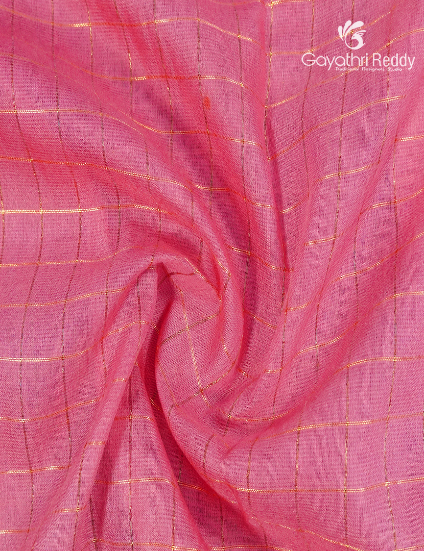 Mangalgiri Kalamkari Saree in Baby Pink