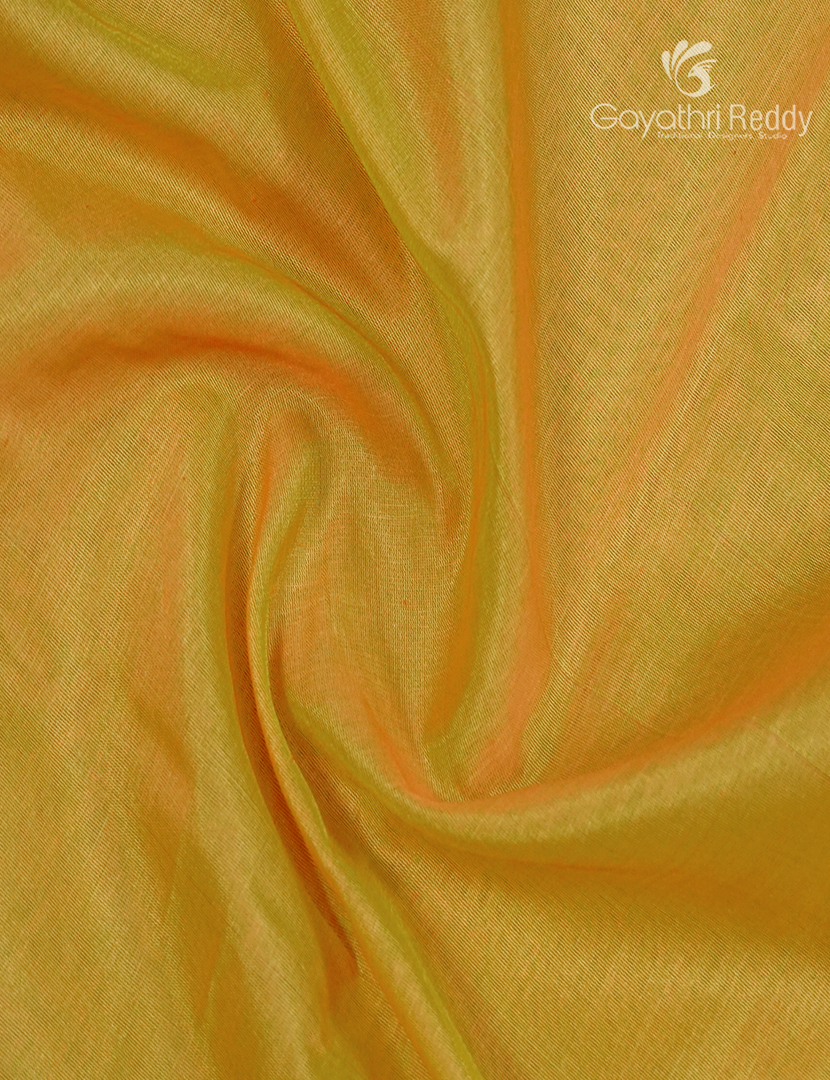 Pure Kanchi Sico Saree in Mustard in Rama Green