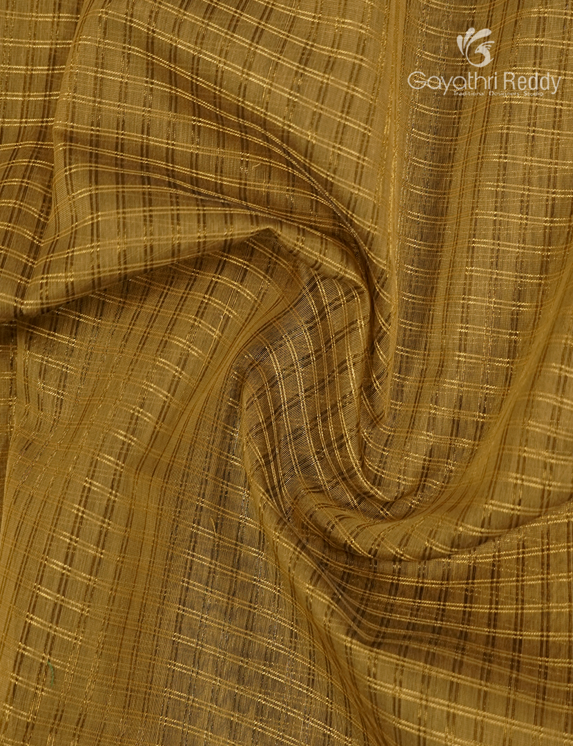 Semi Ikat Silk Saree in Light Khakhi
