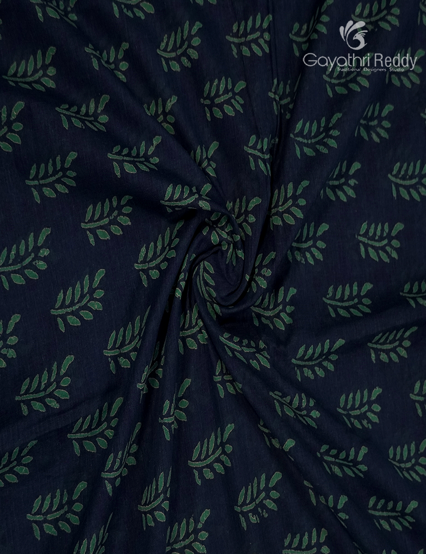 Vidharbha Cotton Saree in Indigo Blue