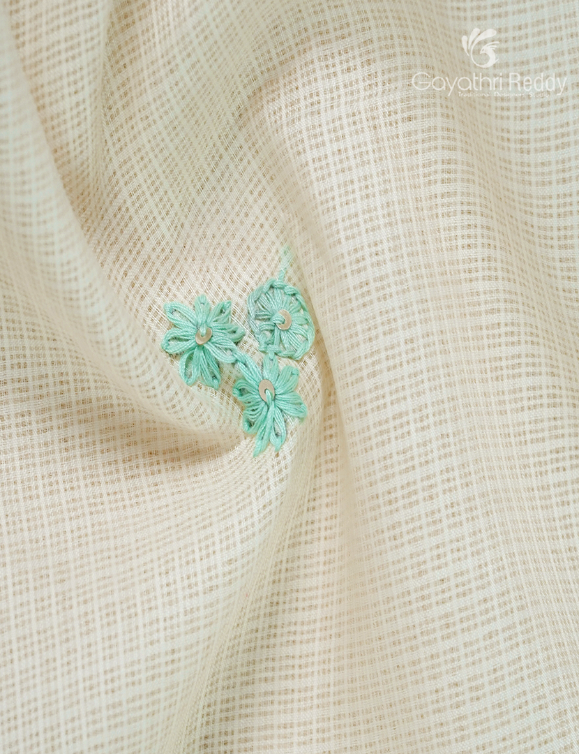 Kota Fancy Saree in Pastel Lime Yellow