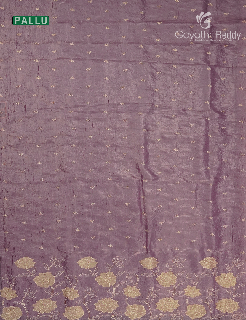 Glass Organza Saree in Mauve