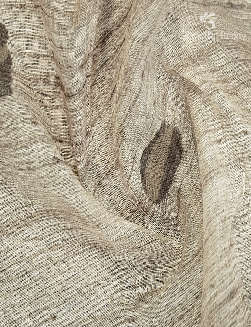 Linen Silk in Cream and Black