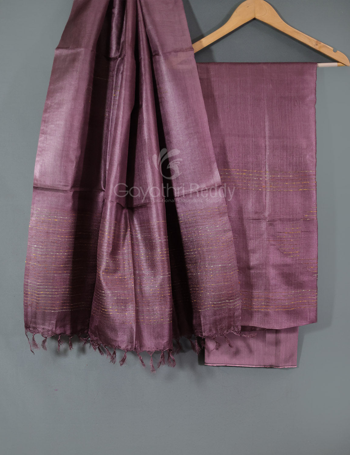 PURE DESI TUSSAR SILK DRESS MATERIAL-TSD29