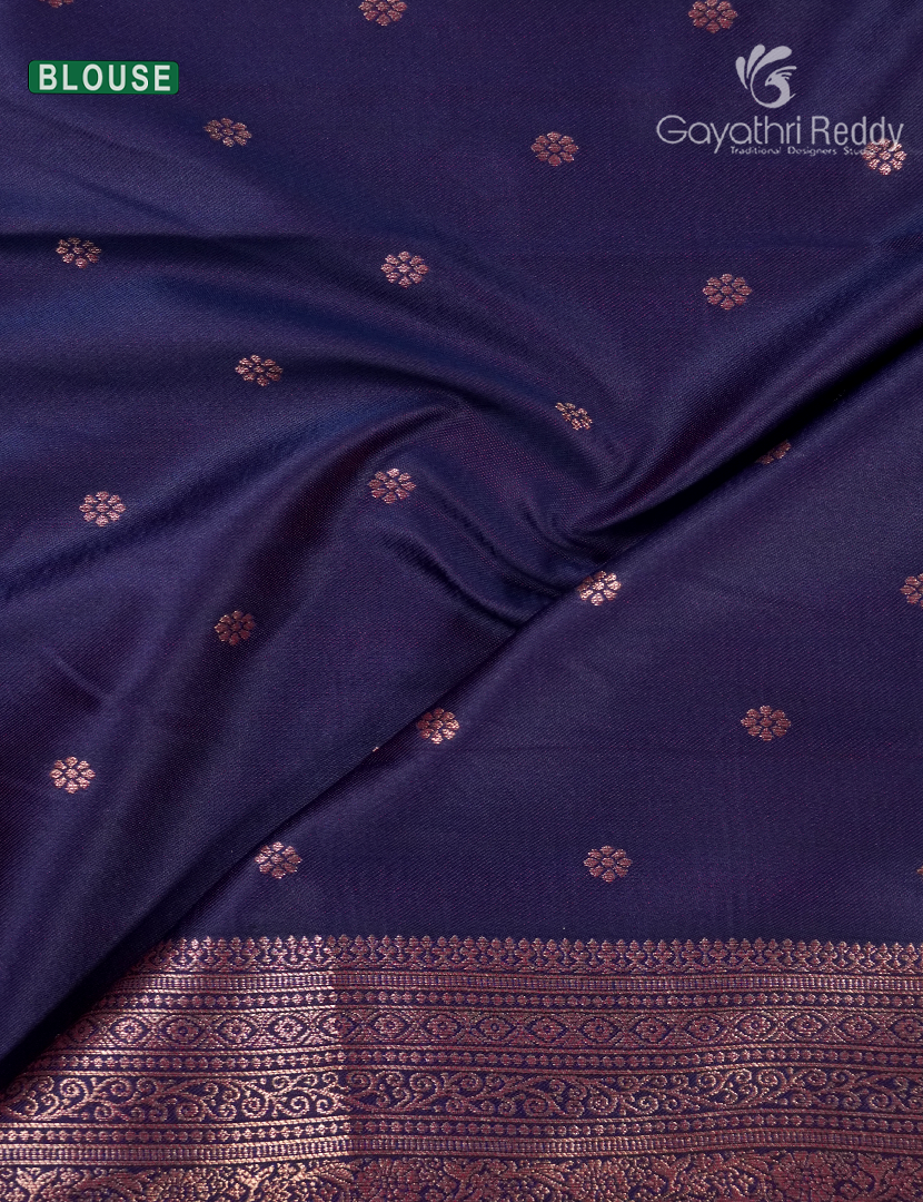 Semi Kanchipuram Art Silk Saree in Purple