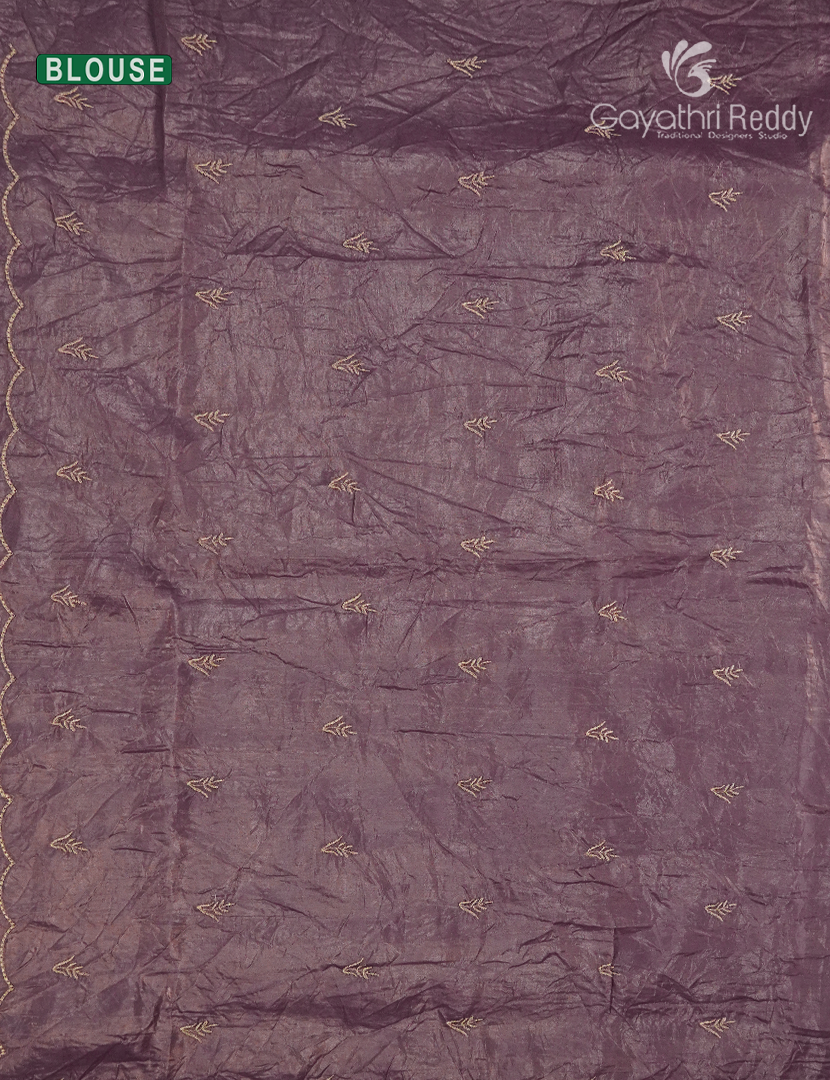Glass Organza Saree in Mauve