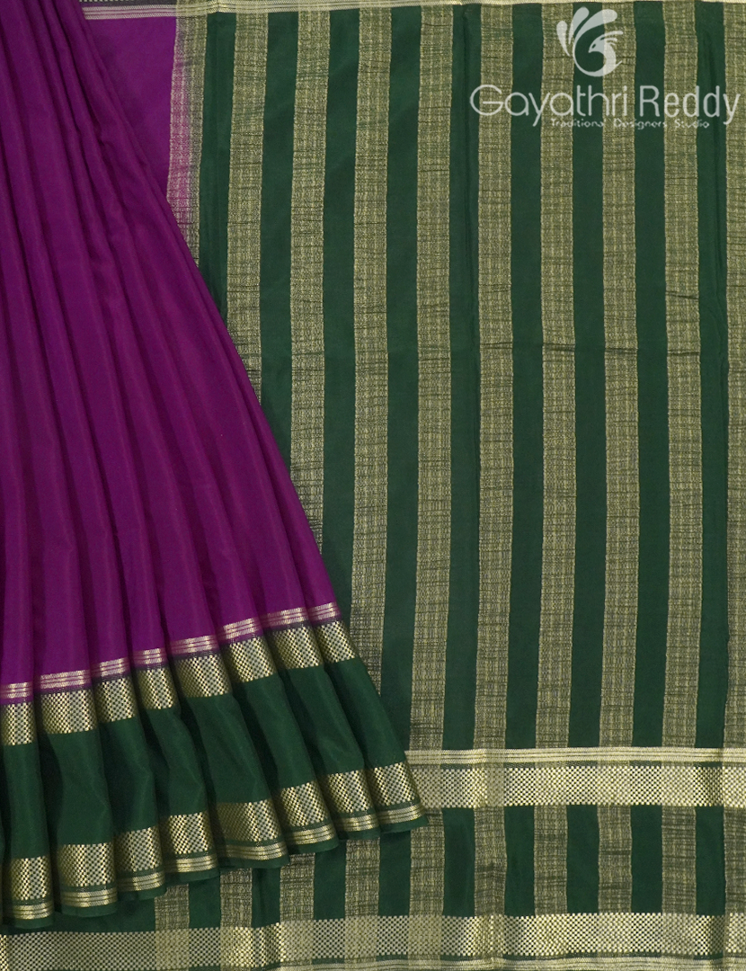 SEMI MYSORE CRAPE SAREE-SMC354