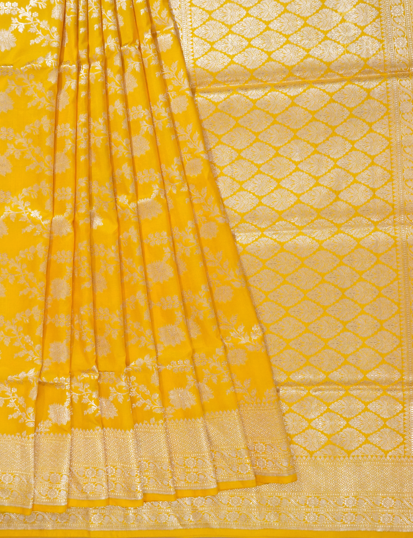 PURE BANARAS KATAN SILK JAAL-BP1023