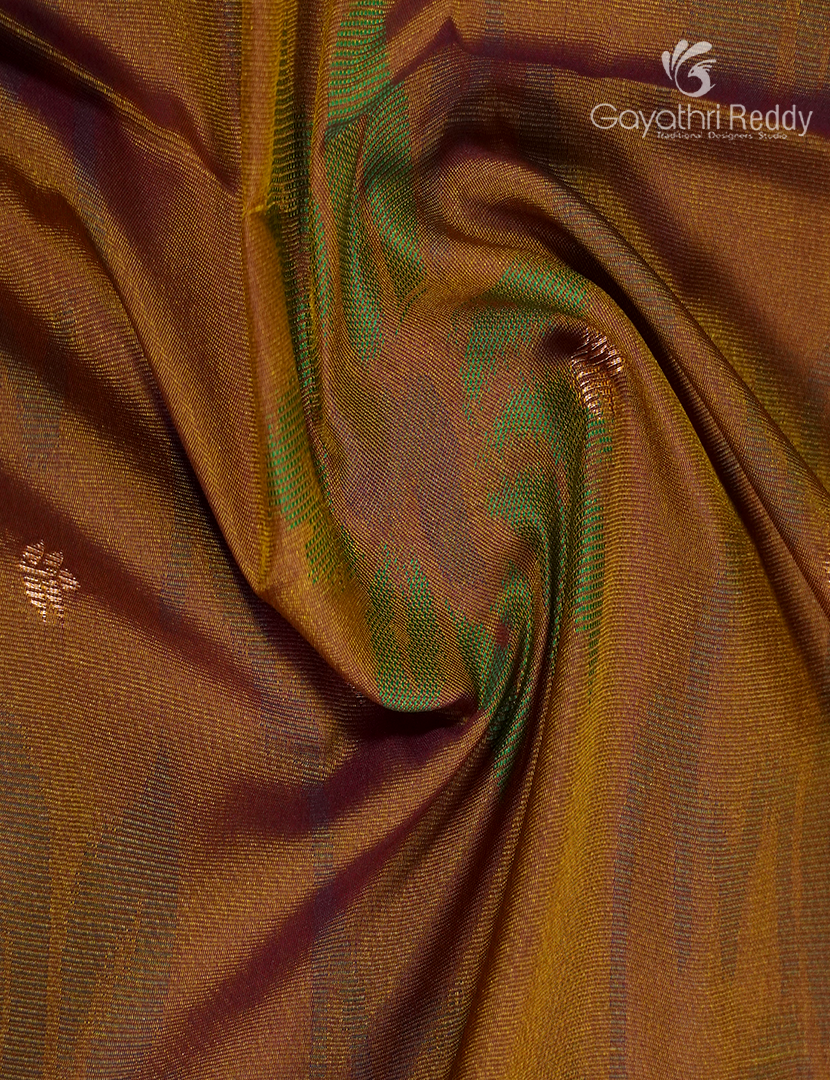 Semi Kanchipuram Art Silk Saree in Deep Mustard