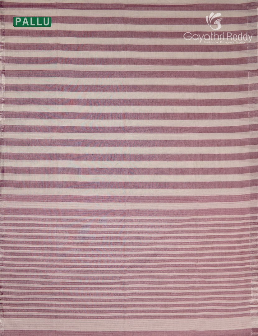 Pure Kanchi Cotton Saree in Cream and Baby Pink