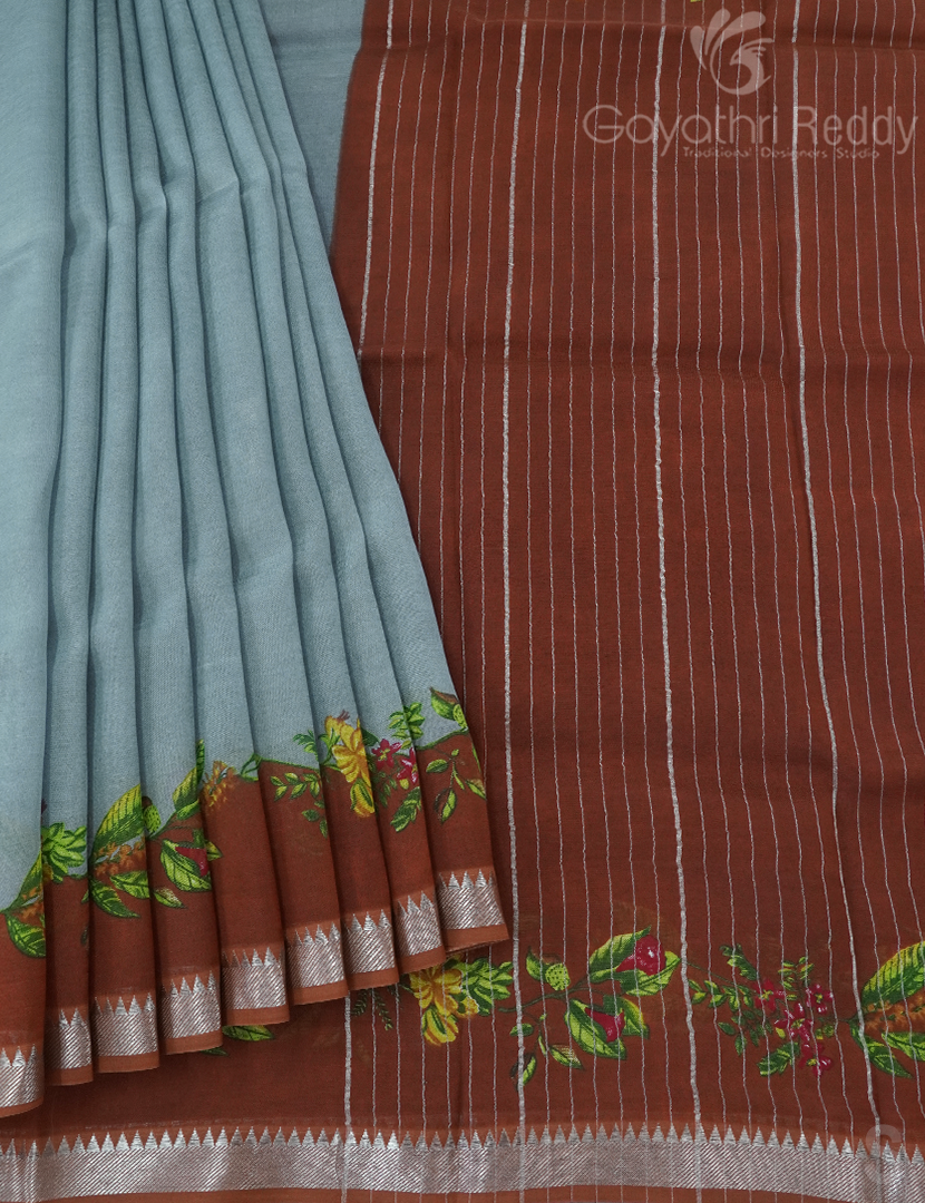 MANGALGIRI PATTU PRINTED SAREE-MGP1103