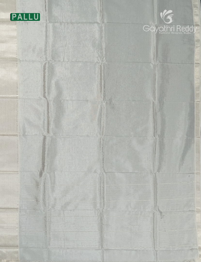Mangalagiri Pattu Saree in Silver