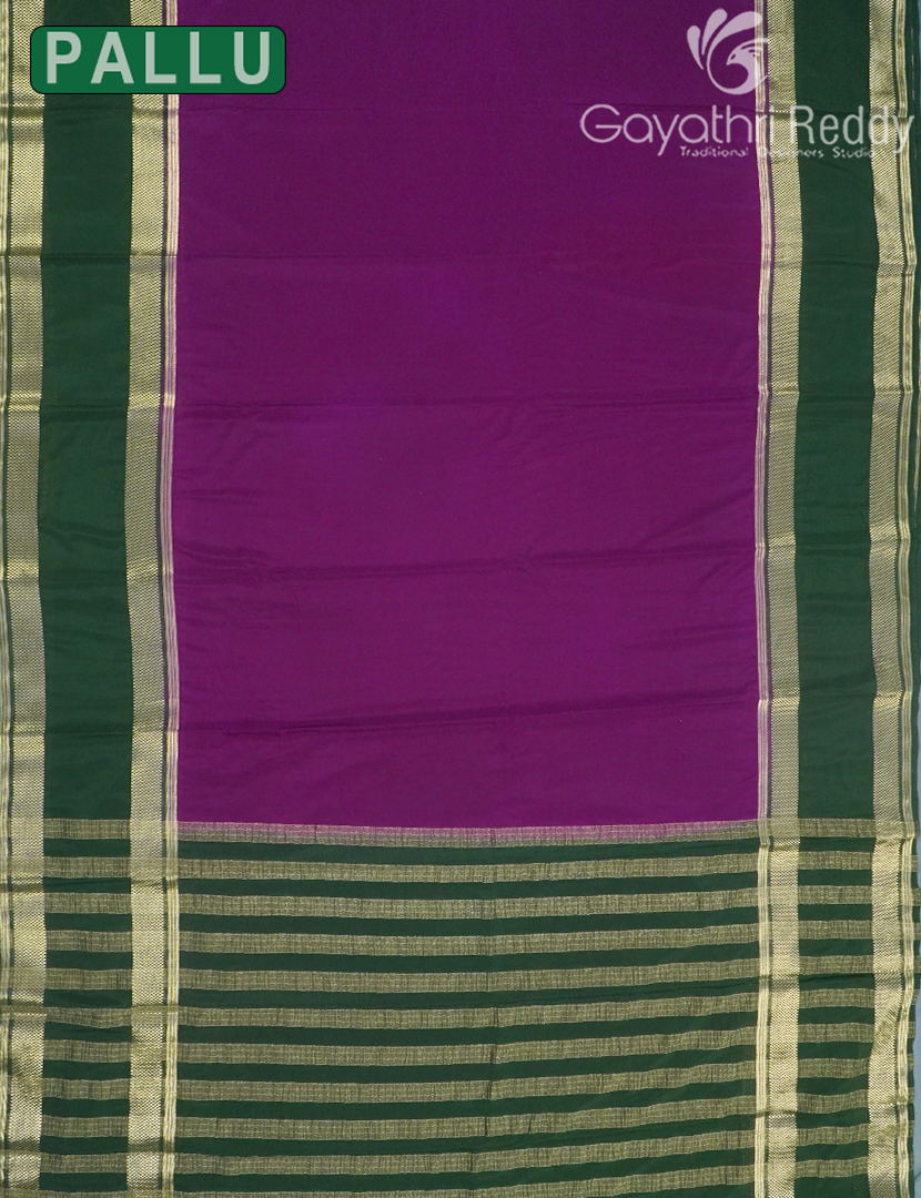 SEMI MYSORE CRAPE SAREE-SMC354