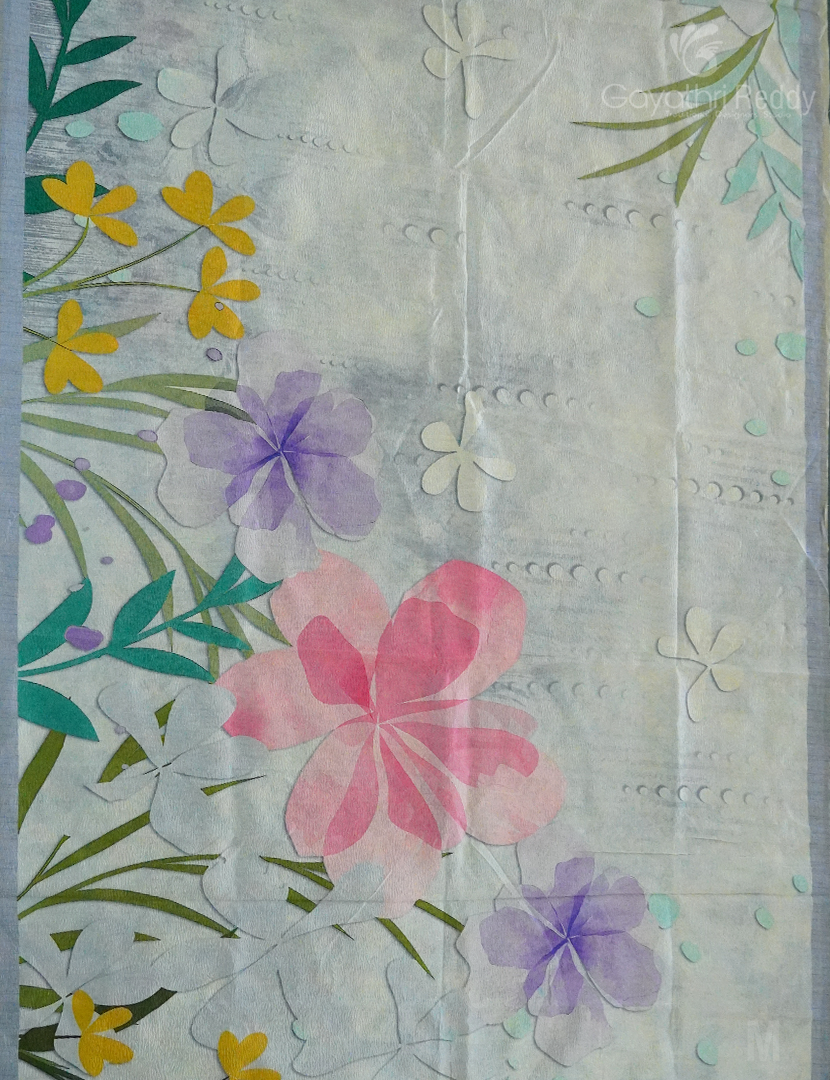 WRINKLE ORGANZA SAREE-OP578