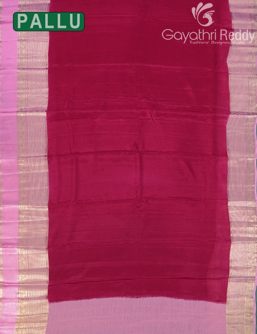 CRAPE SILK SAREE-PSC58