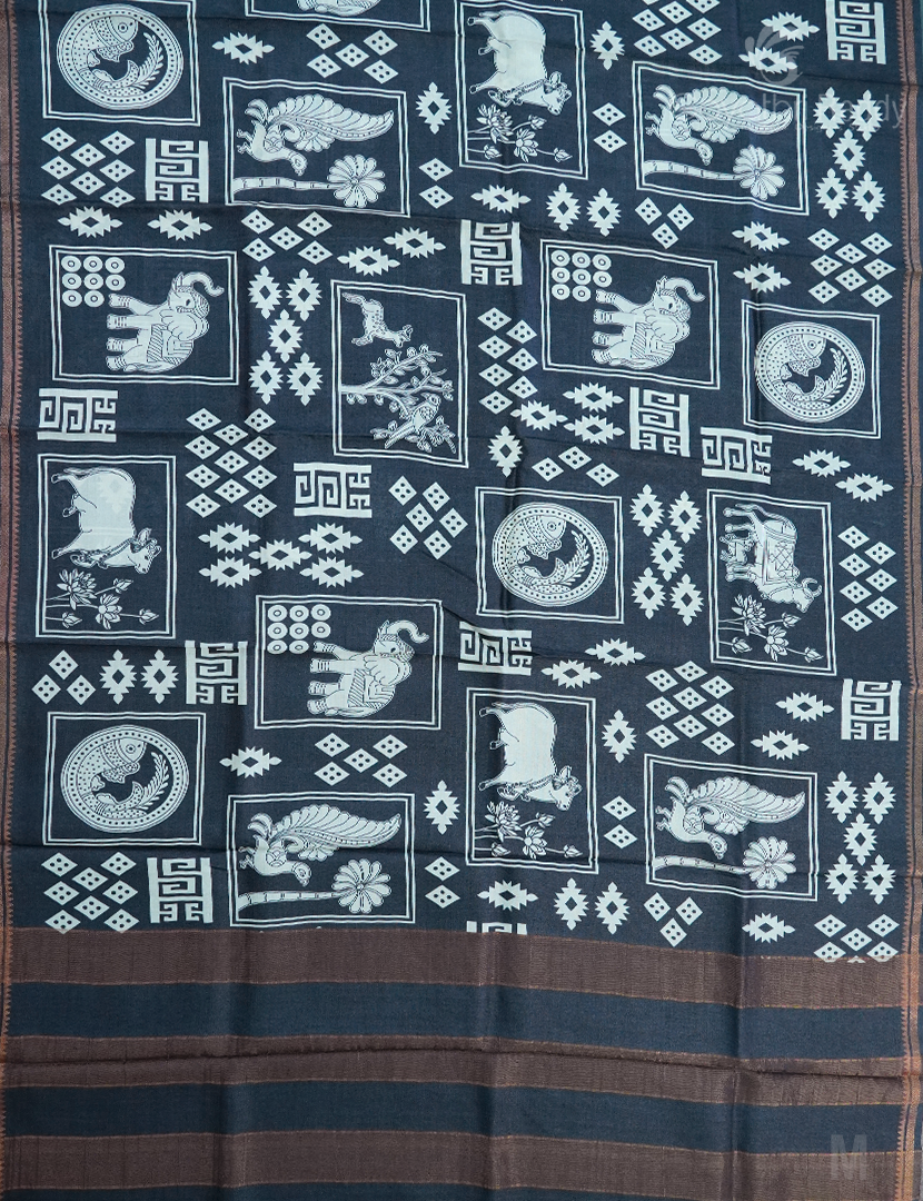 PURE DESI TUSSAR SILK-TS1391