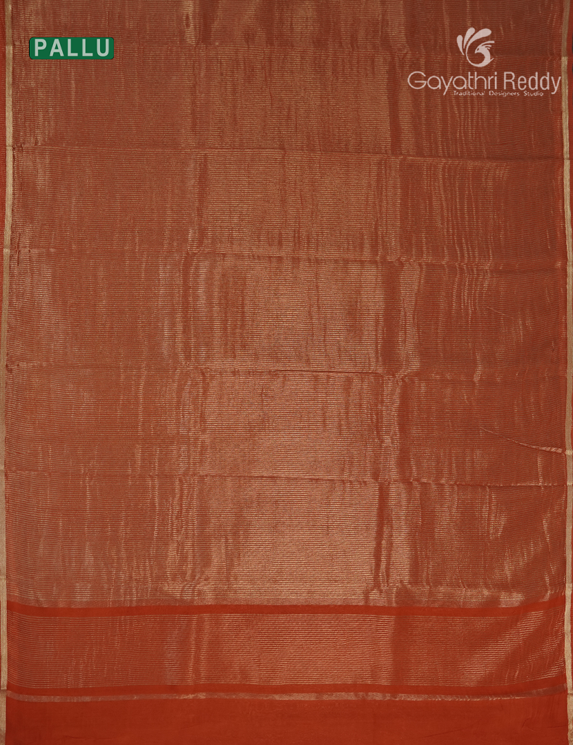 Pure Tissue Saree in Bridal Red