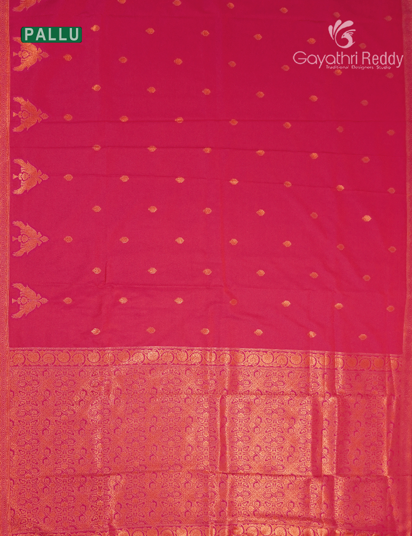 Semi Kanchipuram Art Silk Saree in Pink