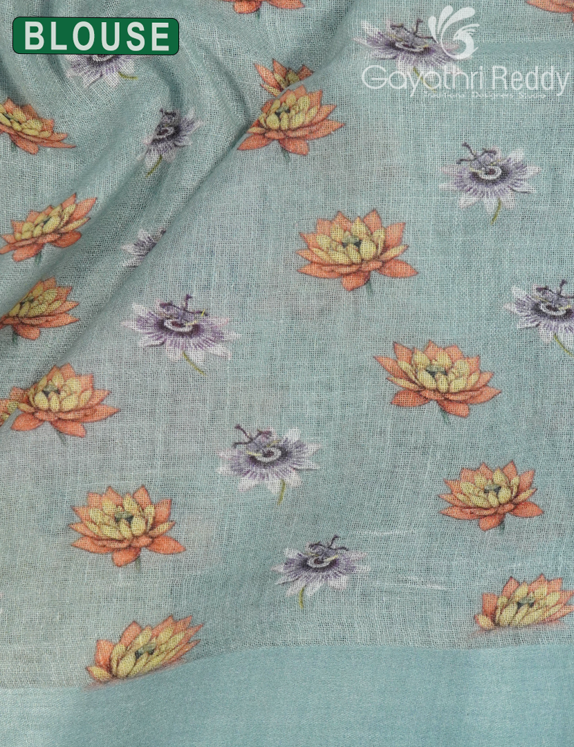 PURE LINEN SAREE-L1443