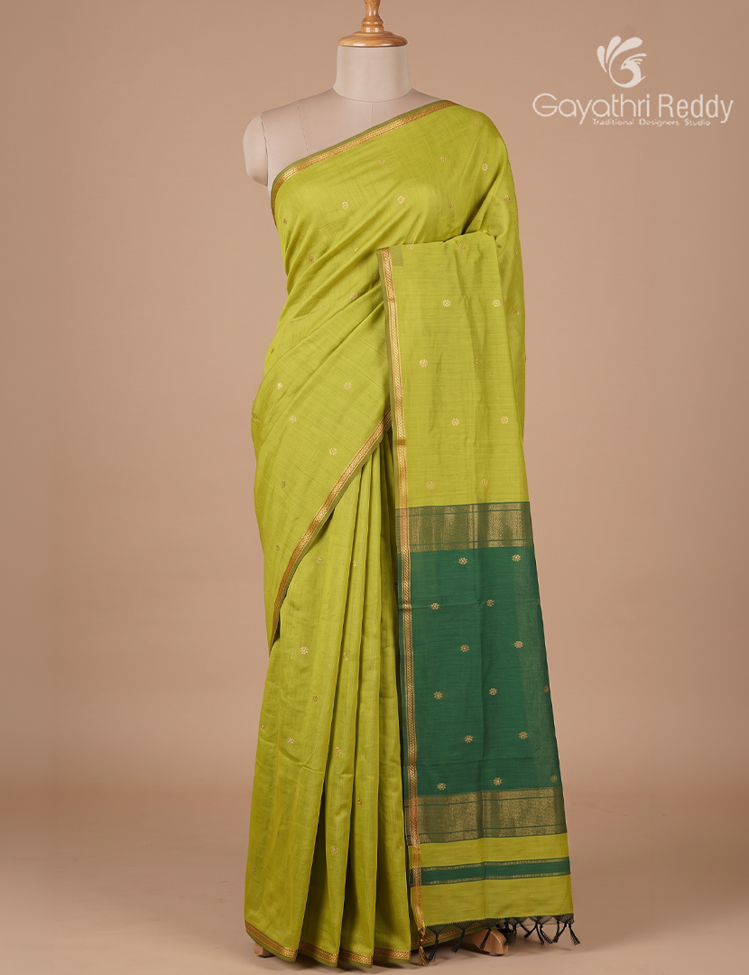 Sico Saree in Lime Green and Green