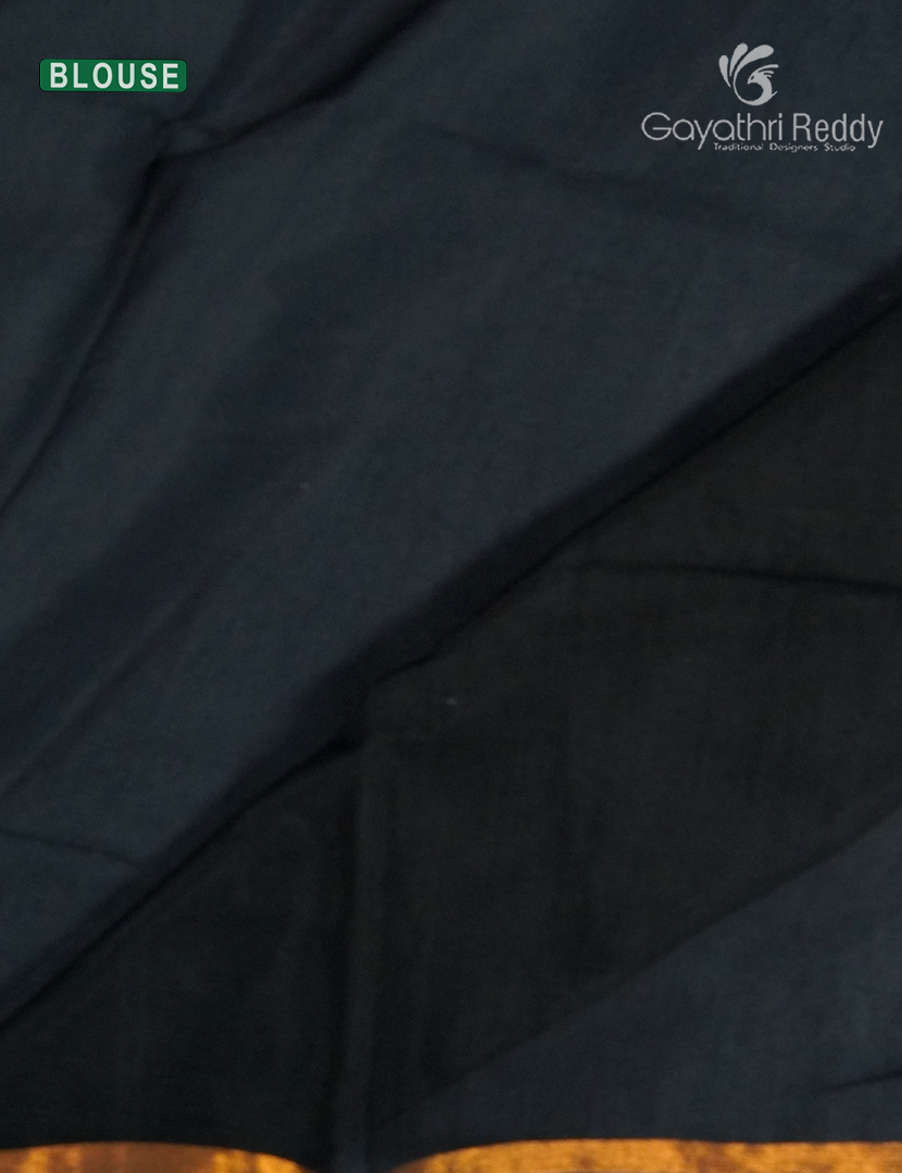 Pure Jamdani Kora Saree in Black