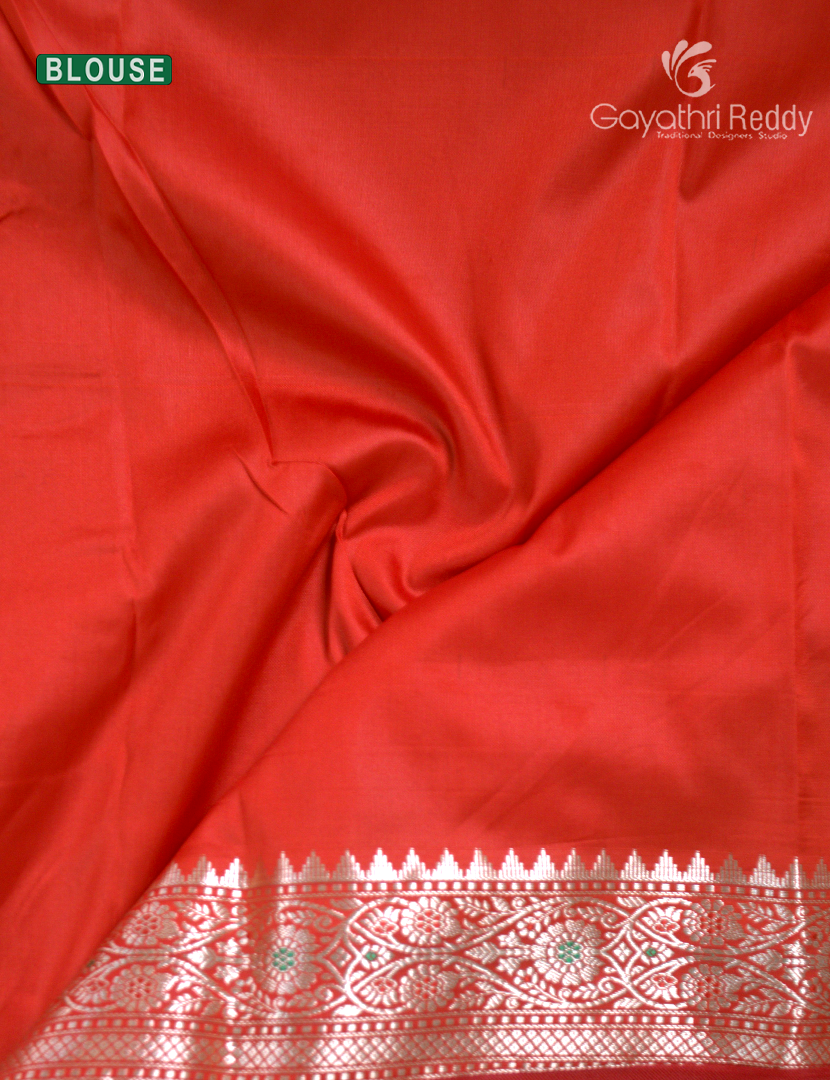 Semi Banaras Katan Silk Saree in Black