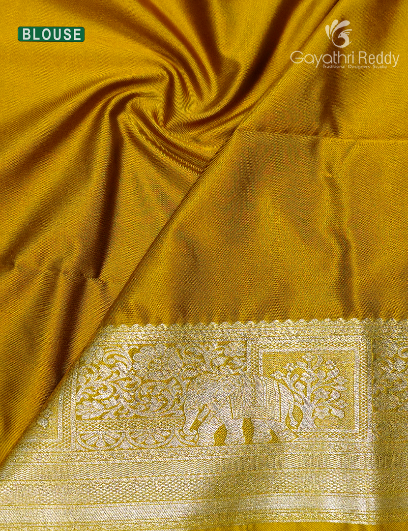 Soft Silk Saree in Deep Magenta Pink and Yellow