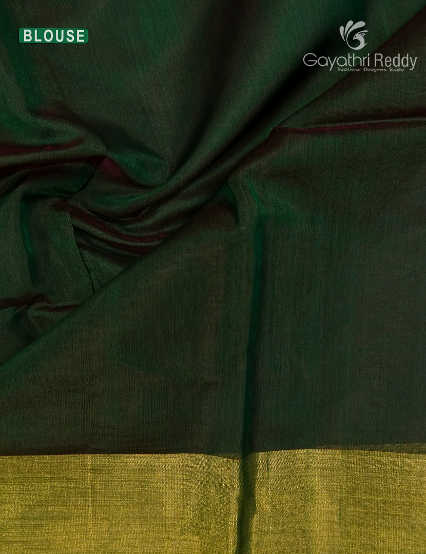Pure Chanderi Sico Saree in Orange