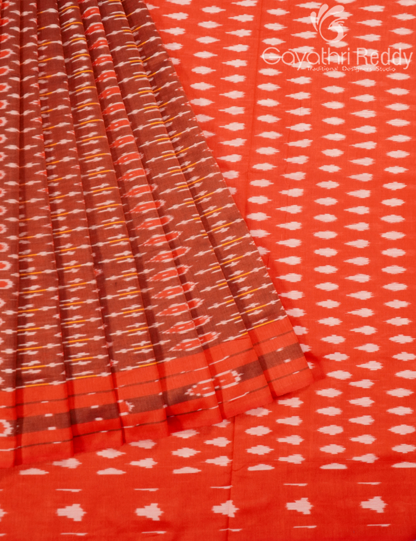 PURE IKKAT COTTON SAREE-IKC1112
