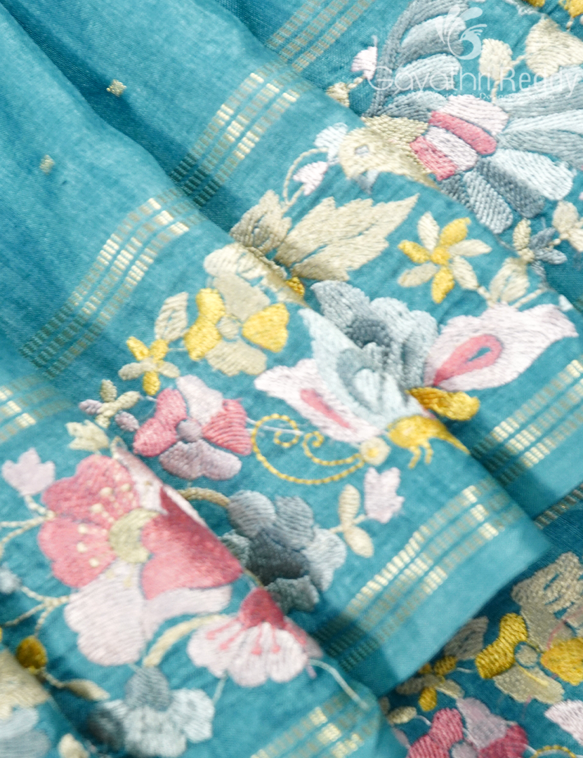 TUSSAR FANCY SAREES-PTF162