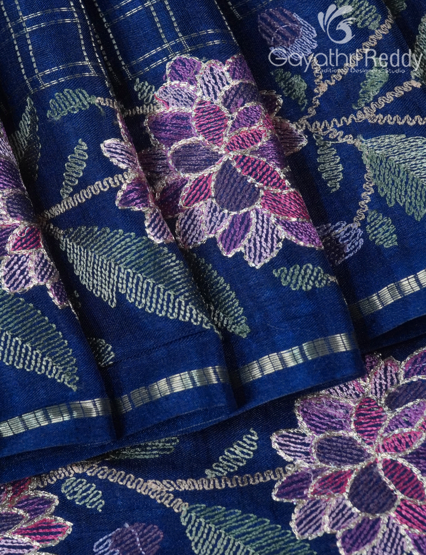 KHADI SILK WORK SAREE-KSW76