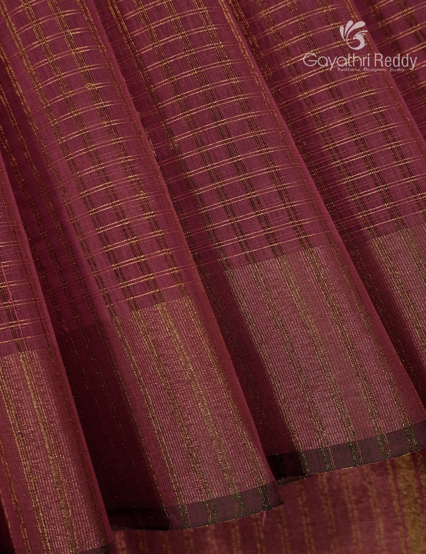 Semi Ikat Silk Saree in Onion Peach