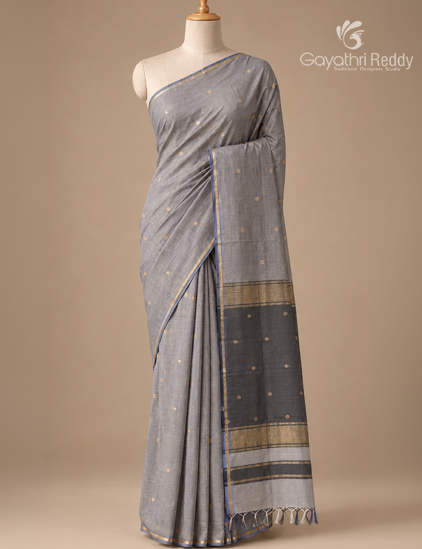 Sico Saree in Grey and Black
