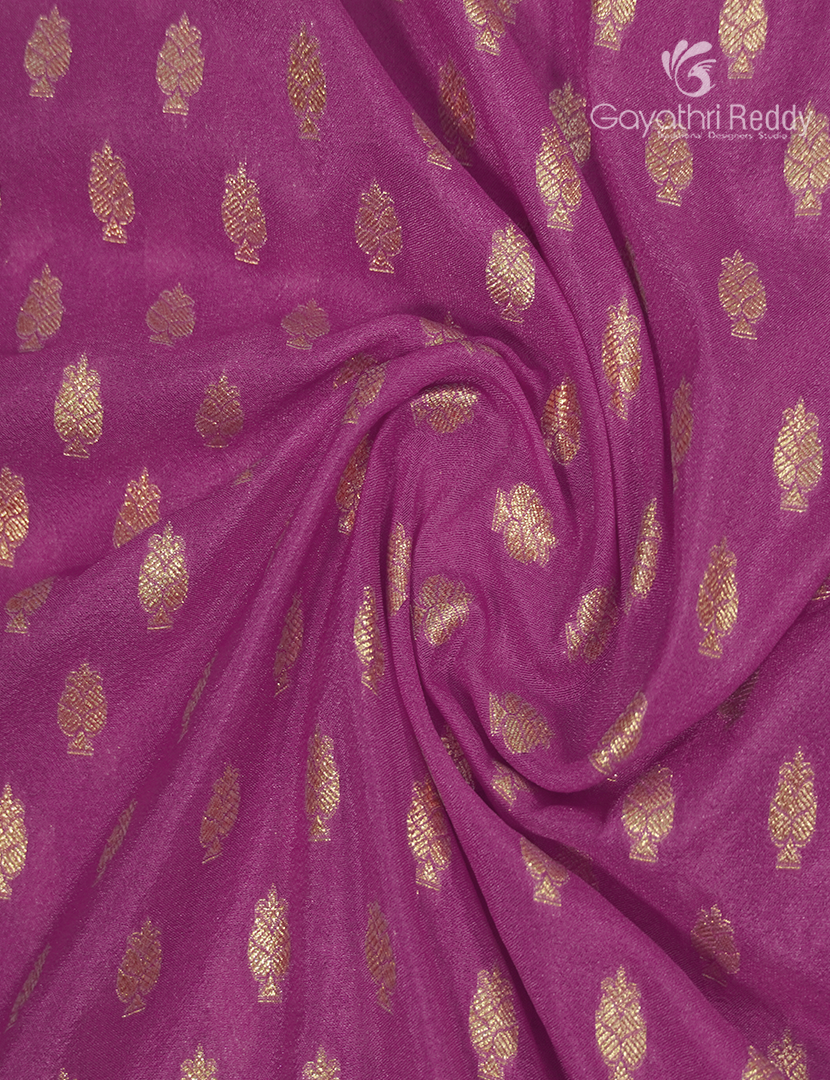 Banaras Georgette Saree in Mehr Pink
