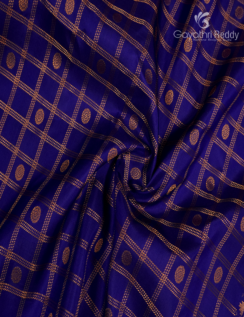 Pure Gadwal Silk Saree in Deep Blue