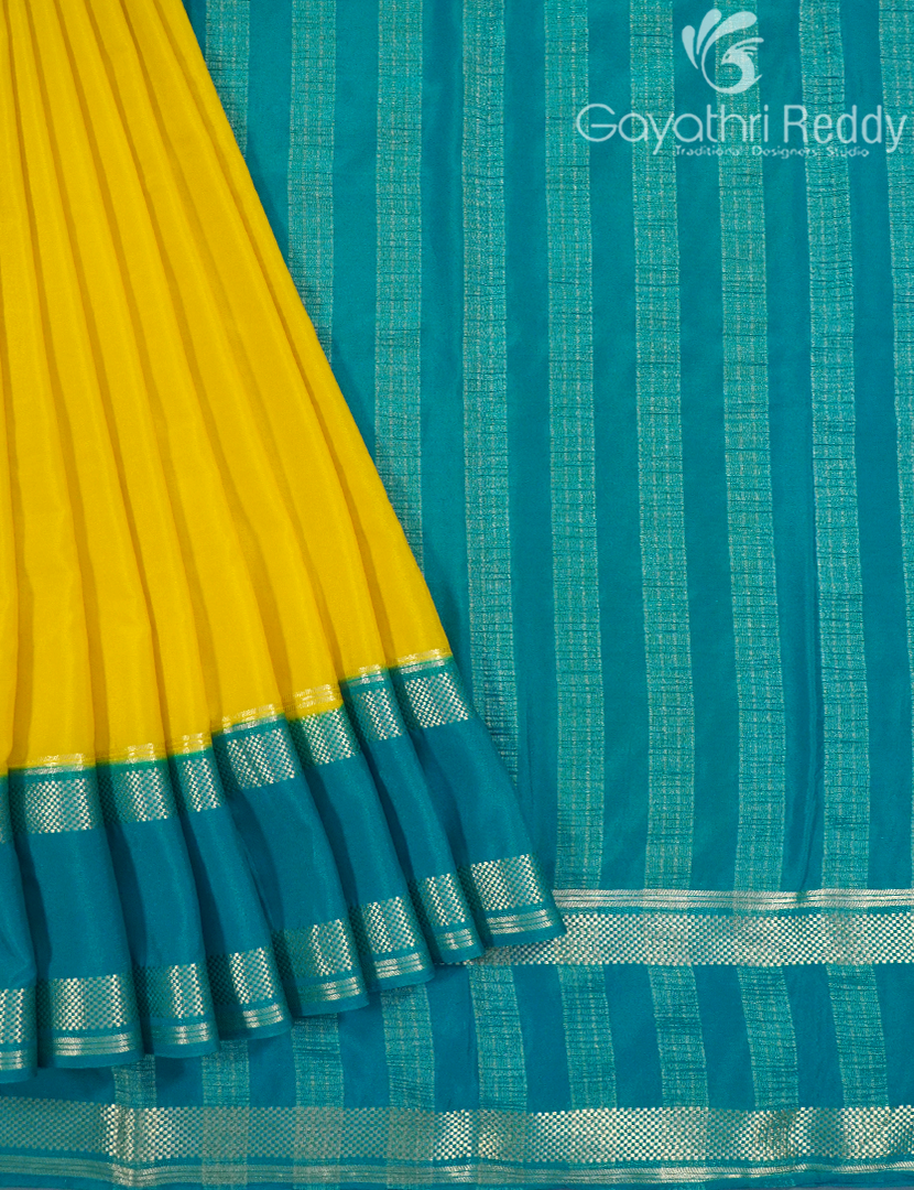 SEMI MYSORE CRAPE SAREE-SMC355