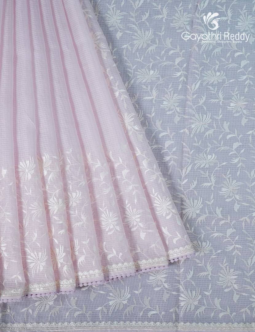 Kota Fancy Saree in Pastel Pink