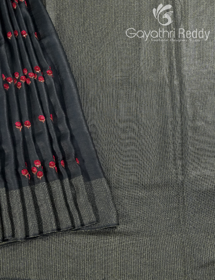 PURE DESI TUSSAR HANDWORK SAREE-TS1575