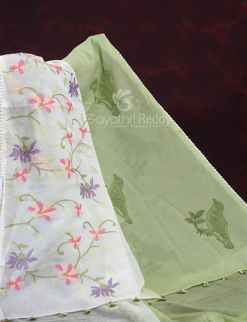 Organdy Saree Online Shopping| Dress Cafe