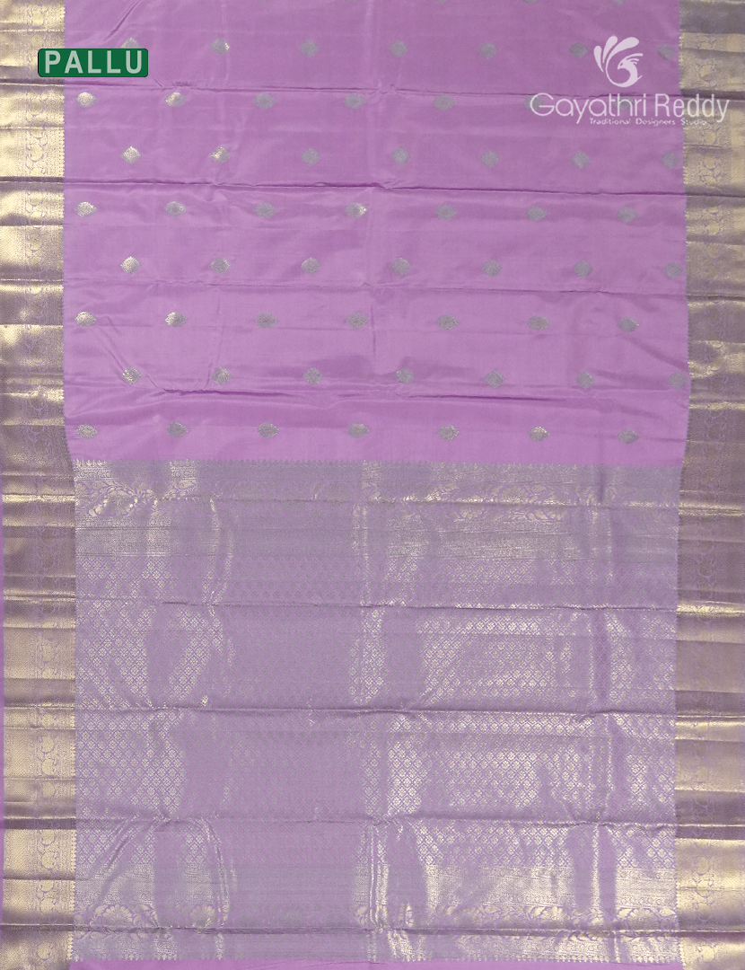 Semi Kanchipuram Silk Saree in Lavender