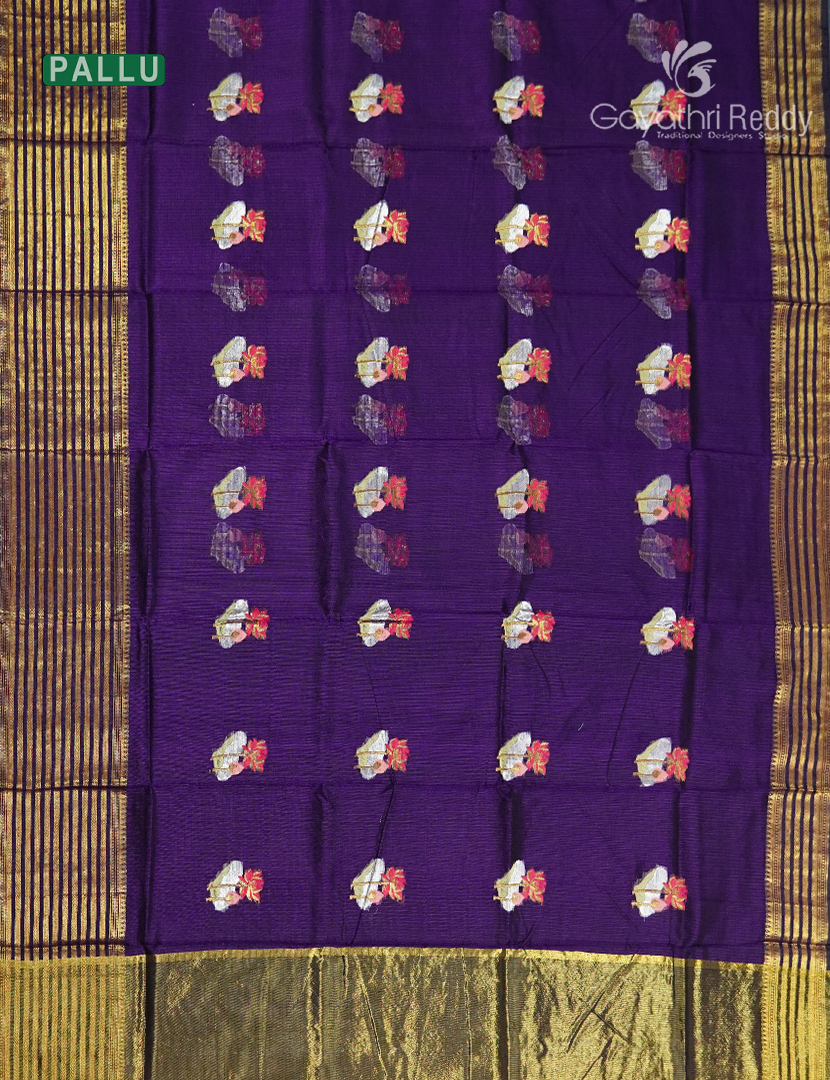 Pure Silk Kota Saree in Violet