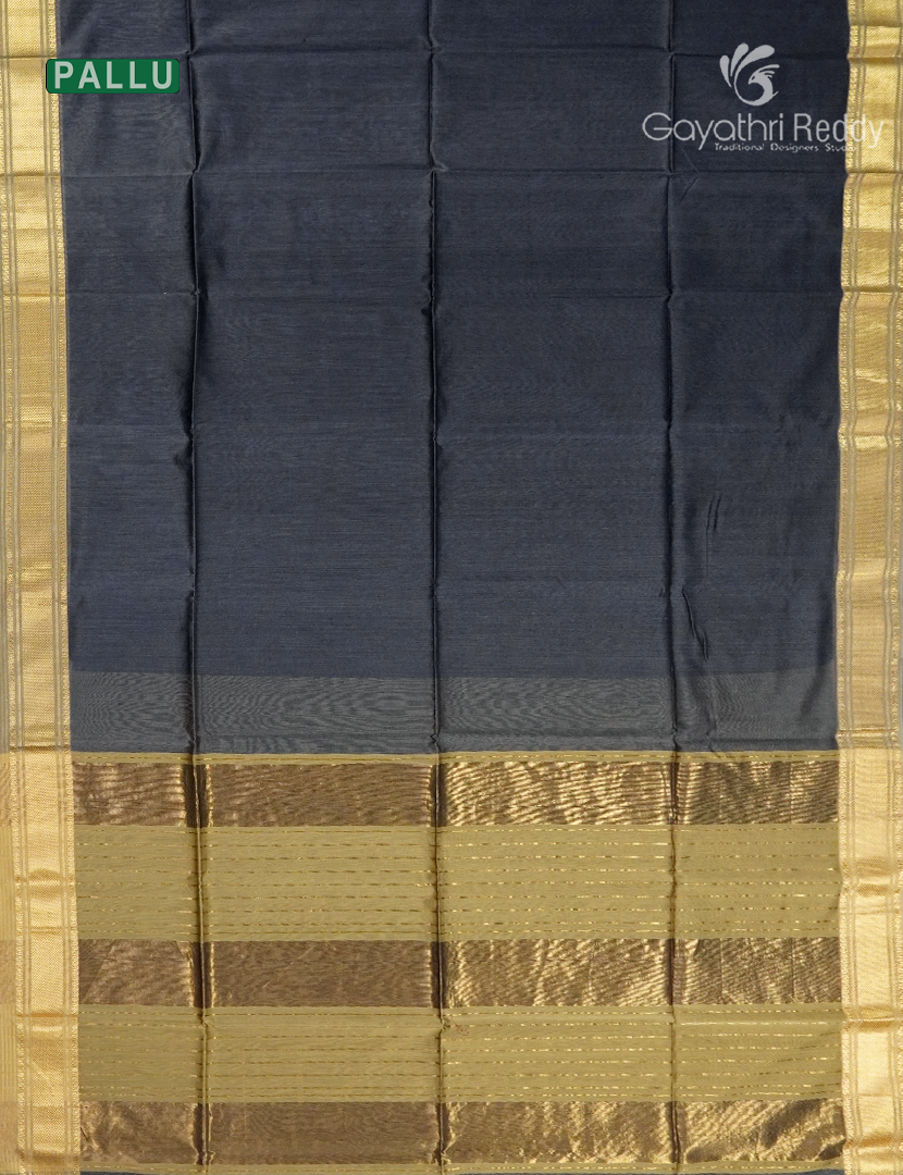 Pure Chanderi Sico Saree in Black