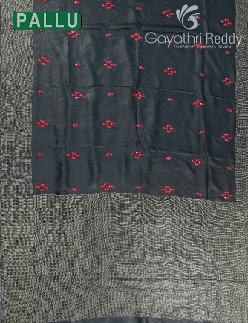 PURE DESI TUSSAR HANDWORK SAREE-TS1575