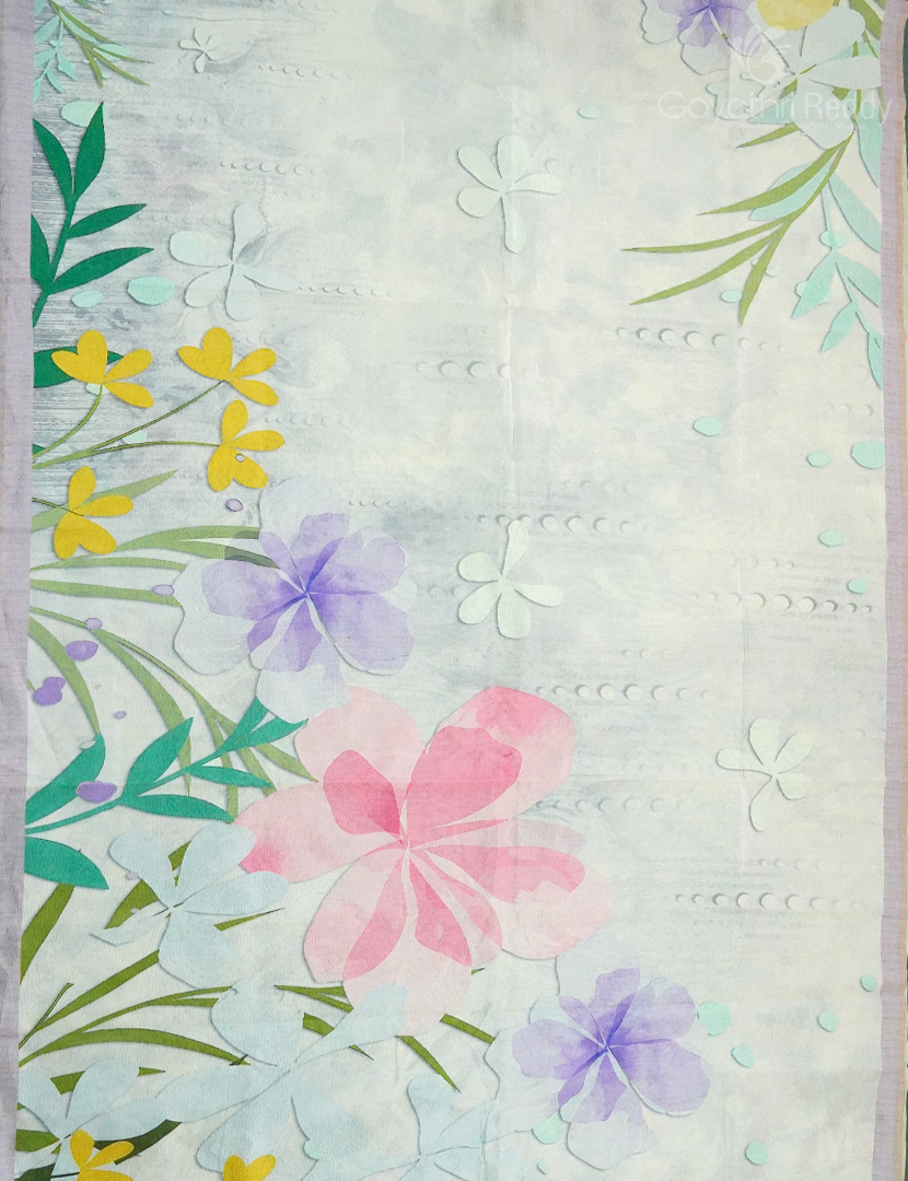 WRINKLE ORGANZA SAREE-OP579