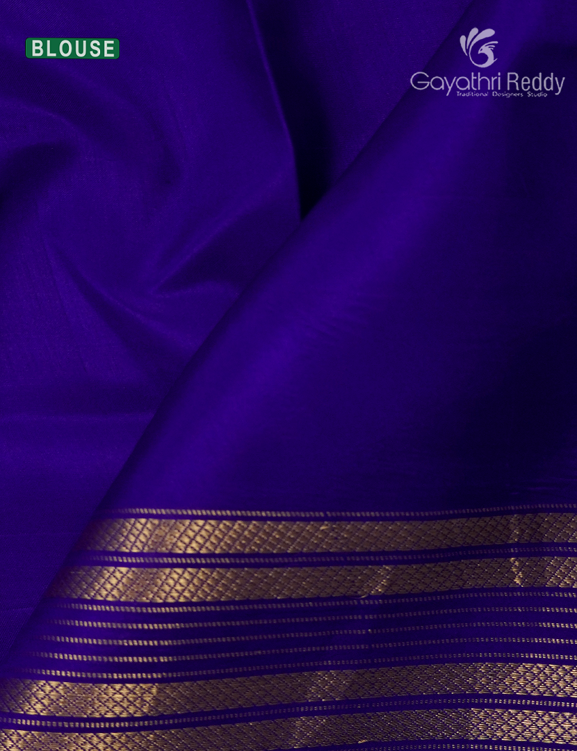 Pure Ikat Silk Saree in Blue
