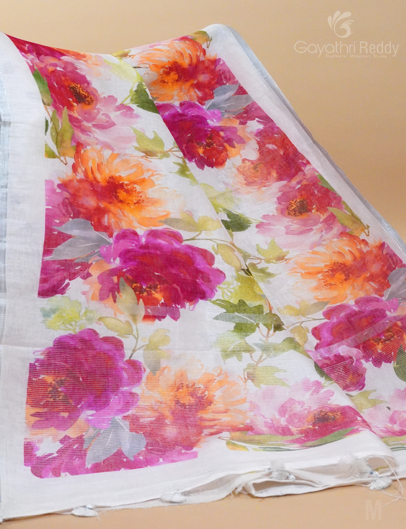 PURE LINEN SAREE-L1311